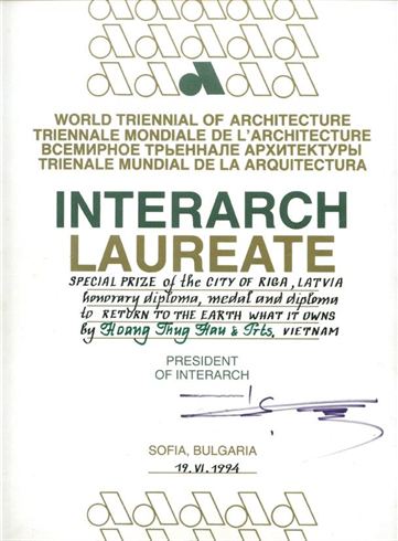 World Triennial of Architecture award image